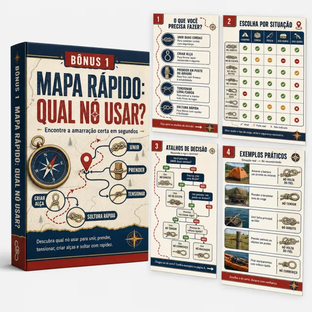 Mockup do bônus Mapa Rápido: qual nó usar